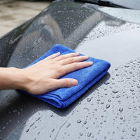 21-Ply Microfibre Cloth and Serged Microfibre Towel, Multi-Purpose Thin Design for Car Paint and Glass, Strong Water Absorption for Screens