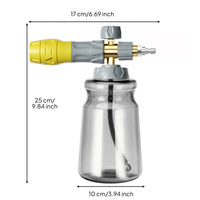 1000 Ml Pressure Washer Foam Dispenser Easy to Use Car Wash Foam Dispenser Quick Connector for Vehicle Cleaning