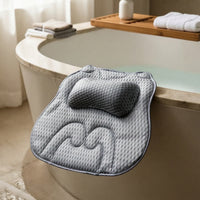 Supportive Cat Bath Pillow Mesh Bath Pillow with Hook Breathable Quick-Drying for Adults, Home Spa