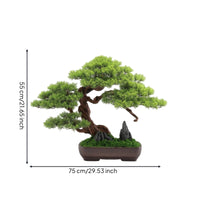Desktop Artificial Bonsai Tree Zen Fake Bonsai Decor Maintenance-Zero-Maintenance Mini Artificial Tree Realistic for Office Workers, Entryway