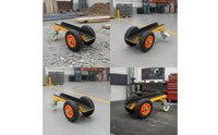 Heavy-Duty Slab Dolly Swivel Panel Mover Industrial Four-Wheel Cart with Rubber Tires Long-Lasting for Contractors