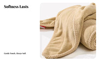 Thickened Material Dog Bath Towel Non-Shedding Absorbent Pet Towel Machine Washable for After Swimming, Car, Home