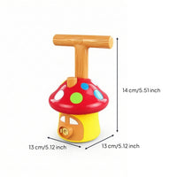 Fungus-Shaped-Shaped Balloon-Powered Toy Car Battery-Battery-Not-Required Balloon Car Toy Set Multicolor Interactive for Children, Toddlers, Playroom, Preschool