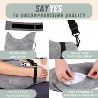 Shoulder Support Pillow with Pocket Cushioned for Lounging