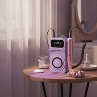Nail Drill Machine with Bits Low Vibration Electric Nail File with Handpiece Electric File Kit Reversible for Beginners