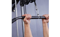 Lat Pulldown Bar Textured Lat Pulldown Attachment Heavy-Duty Straight Bar Cable Attachment for Home Gym