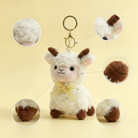 Soft Sheep Keychain Soft Sheep Pendant with Cute Soft Bag Charm for Girls, Kids, Backpack, Handbag