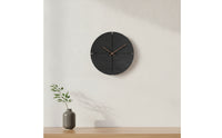 Wall Clock with Wood Hands Modern Minimalist Wall Clock 12 Inch Battery Operated for Living Room, Bedroom