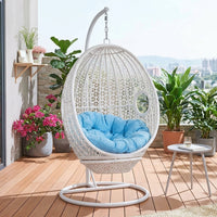 PE Rattan Hanging Chair, Modern Minimalist Hammock Chair, Indoor & Outdoor Use