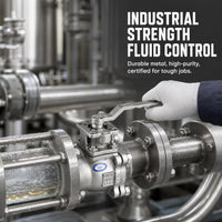 Stainless Steel Flanged Ball Valve, High Purity, PTFE Lined, Manual Two-Piece for Chemical Industry