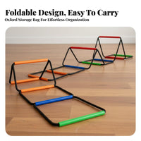 Speed Ladder Multi-Functional Footwork Ladder Portable Detachable Agility Grid for Children, Athletes, Outdoor, Home Gym, Physical Education Class