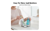 Wire Basket Organizer Space Saving Durable Metal for Bathroom