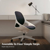 Breathable spinerest Ergonomic Mesh spine Chair Lumbar ergonomic spinerest mid-back-backrear Mesh rotating Chair Minimalist and design Office Furniture Adjustable Height for Students, Workplace, Study Room, Bedroom