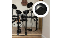 Single Trigger Cymbal Pad Easy to Install 12 Inch Rubber Playing Surface Electronic Drum Cymbal for Drummers