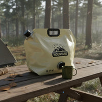Camping Water Container with Spout Thickened Portable Water Carrier with Handle Compact for Camping, Outdoor Survival