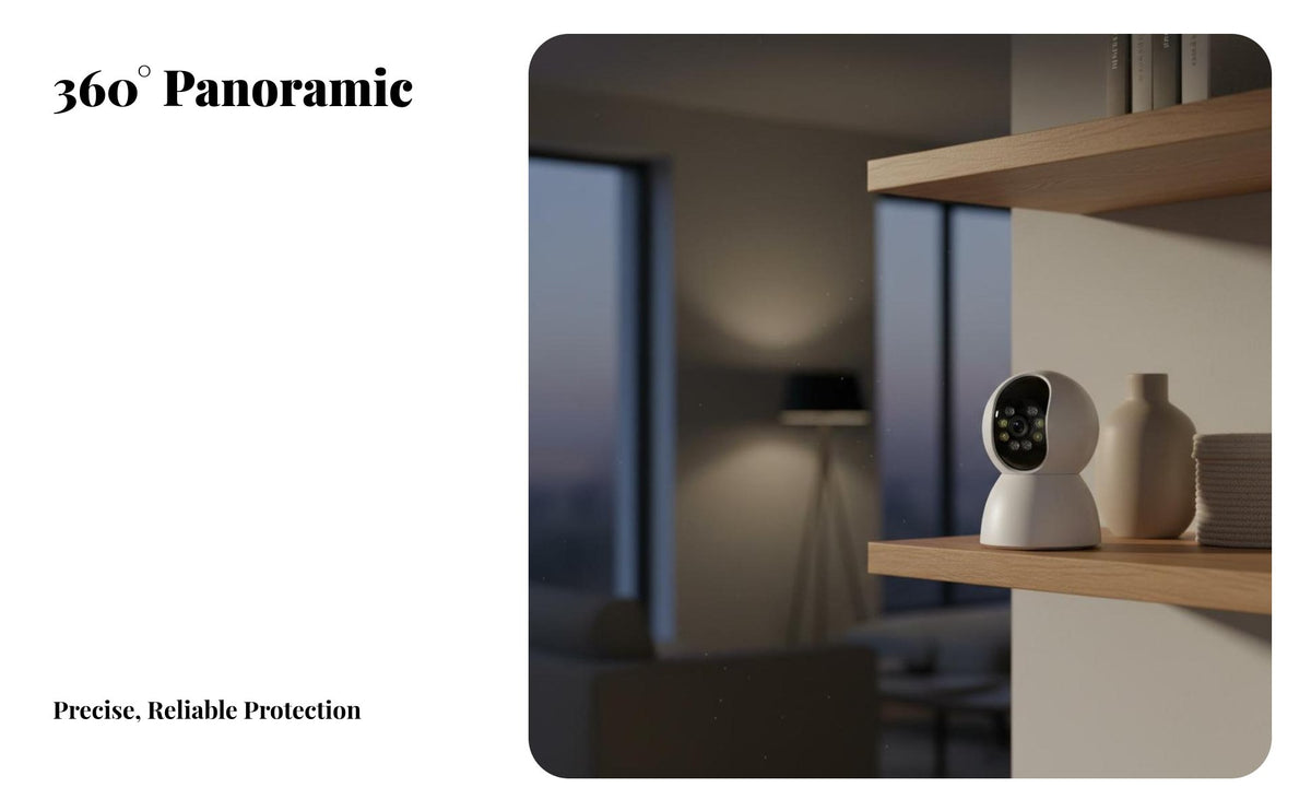 360 Degree Security Camera Distant Mobile Control Indoor WiFi Camera Smart Home Monitor Motion Detection & Tracking Interactive