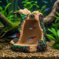 Handmade Resin Tree Hole Micro Landscape Ornament for Aquariums and Gardens