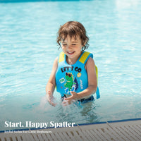 Crotch Strap Swim Flotation Vest Buckle Closures for Swimming, Water Play