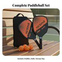 Pickleball Paddle Set Non-Slip Grip Pickleball Racket and Sphere Set Sports Equipment Lightweight Sweat Absorbent for Beginners