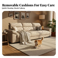 L-Shaped Chaise Sofa scuff-resistantResistant Living Room Furniture Modern Design Sectional Couch for Pet Owners, Apartment Dwellers, Home, Lounge Area