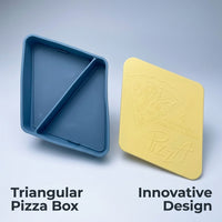 Silicone Pizza Storage Container, Reusable Pizza Box for Leftover Pizza Storage, Sealable Lid Pizza Storage Container