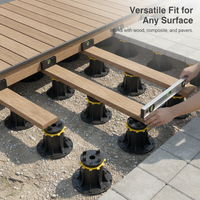 Adjustable Pedestal Support for Pavers, Decking, and Water Features
