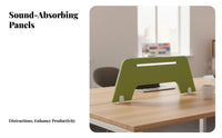 Multiple Installation Options Sound-Absorbing Tabletop Partition Wear-Resistant Acoustic Desk Divider Rounded Corners Privacy Panel Simple Design for Telecommuting Workers, Call Center Agents, Students, Coworking Space, Study Room