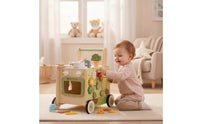 Infant Push Along Toy with Pretend Kitchen Interactive Activity Toy with Pretend Kitchen Sensory for Infants
