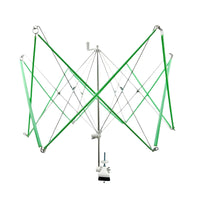 Hand-Cranked Yarn Swift with Clamp Tabletop Yarn Winder Stand Foldable Umbrella Swift Stainless Steel for Knitters, Crocheters, Spinners, Craft Rooms, Studios