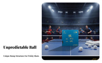 Long Nub Rubber Sheet Unpredictable Trajectory Pips-out Table Tennis Rubber Soft Nub S Racket Sport Accessory for Competitions, Sports Associations