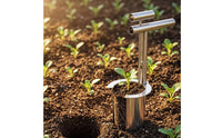 Stainless Steel Seedling Transplanter Rust Resistant Manual Plant Transplanter Sharp Cutting Edge Seedling Removal Tool for Vegetable Garden