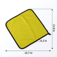 Dual-Sided Cleaning Cloth Car Drying Towel, 30cm X 40cm Microfiber Cloths for Car Accessories, Thick Coral Fleece for Quick-Dry and Polishing