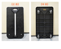 折叠手推车拉杆车塑料平板车拉货车拖车货车推车搬运车轻音家用 两用折叠73*41耐磨轴承轮170斤视频推荐