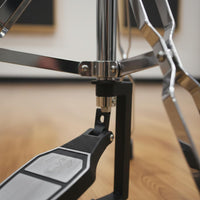Drum cymbalHat Stand Adjustable cymbalHat Pedal Stand Stable Tripod Base Percussion Hardware for Percussionists