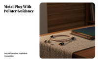 Tonearm Audio Cable Single Crystal Copper Turntable Phono Cable Gold Shielded Phono Interconnect for Audiophiles, High-Fidelity Enthusiasts