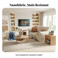 U-Shaped Combination Sofa Modern design Living Room Furniture Latex pad Sectional Couch for Homeowners, Entertainers, Lounge Area, Large Apartment