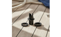Ribbed Inflatable Boat Valve Adapter with Sealing Rings Matte Kayak Pump Nozzle Adapter