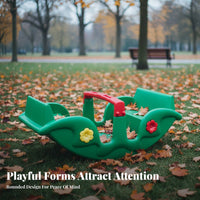 4-Person Flower Teeter-Totter vividly Colored Multi-Person Teeter-Totter Promotes Active Play Playground Equipment for Toddlers, returnyard, play area, Lawn