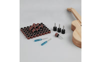 Sanding Drum Kit Rough Rotary Sanding Drum Set Cylindrical Hardware for Woodworkers, Hobbyists, Rust Removal