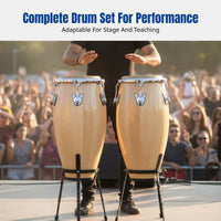 Conga Drum, Buffalo Skin, Multi-Color, Sturdy Wood, Latin Percussion