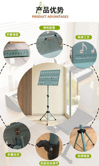 Portable Folding Music Stand for Violin and Guitar