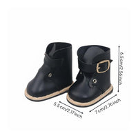 16inch Doll Short Boots Mini Shoes Dollhouse Accessories Trendy Photo Prop Simulation Cute Gift Miniature Footwear Decoration