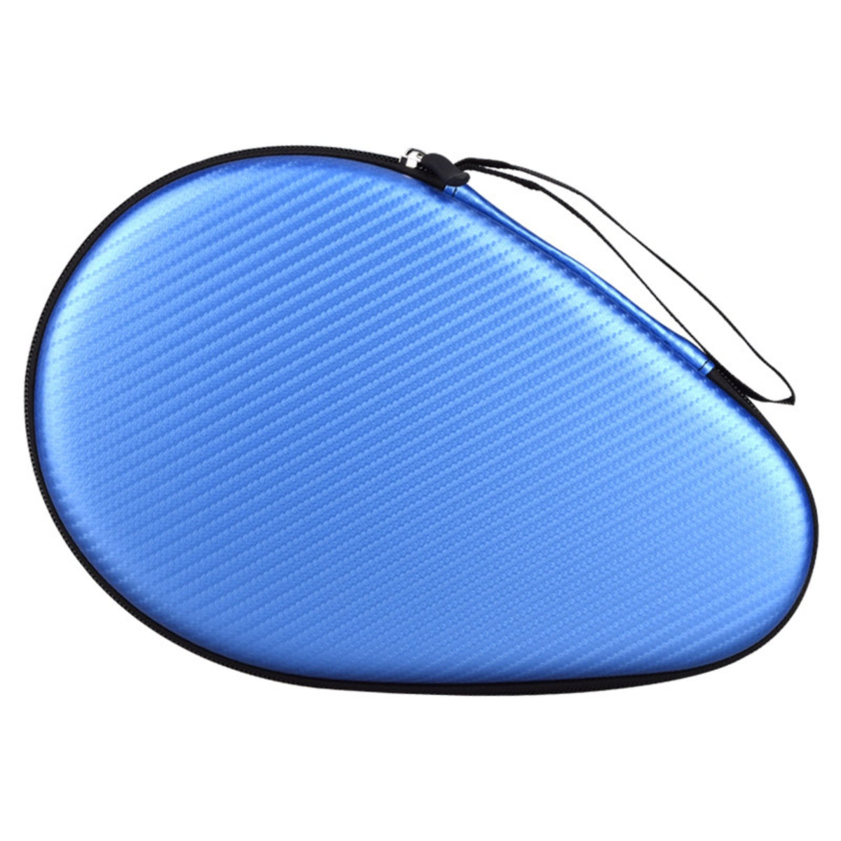 Wear-Resistant Gourd Shape Table Tennis Pong Paddle Case Padded Interior Gourd Shape Paddle Bag Seamless Zipper Hard Shell Table Tennis Case Internal Mesh Pocket for Travel, Tournaments, Training