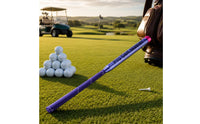 Golf Swing Training Rod Rubber Golf Practice Tool Rhythm Metal Shaft Swing