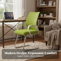 Adjustable Height Ergonomic Mesh Back Roller Chair 360° Swivel Office Furniture Effortless Rolling Casters Task Seat Minimalist Design for Professionals, Home Users, Telecommuting Workers, Conference Room, Workstation