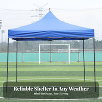 Foldable Design Folding Advertising Tent Quick Setup Four-Legged Sunshade Canopy Sturdy Frame Instant Canopy Tent Waterproof for Market Vendors, Outdoor Enthusiasts, Markets, Picnics, Camping, Backyard