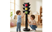 Freestanding Inflatable Traffic Light Lightweight Traffic Light Prop Leak-Resistant Inflatable Road Sign Colorful for Parties, Photo Backdrops