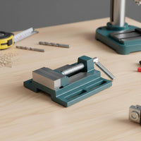 Straight-Jaw Bench Vise Strong Bench Vise with Rotatable Handle Manual Clamp for Milling Machines