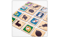 Linden Plywood Threading Puzzle Flat Tiles Animal Shadow Puzzle Fine Motor Skills Wooden Animal Sorting Board