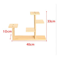 Stand Wood Wooden Tiered Plant Stand Indoor Use Display Shelf for Living Room, Balcony